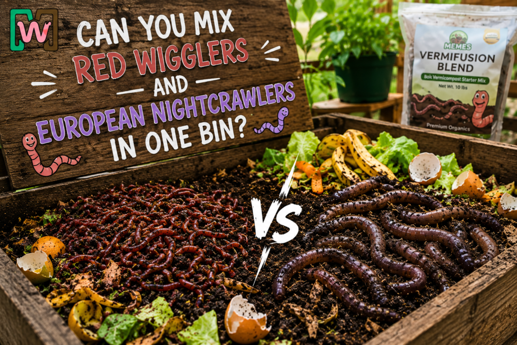 Can You Mix Red Wigglers and European Nightcrawlers in One Bin