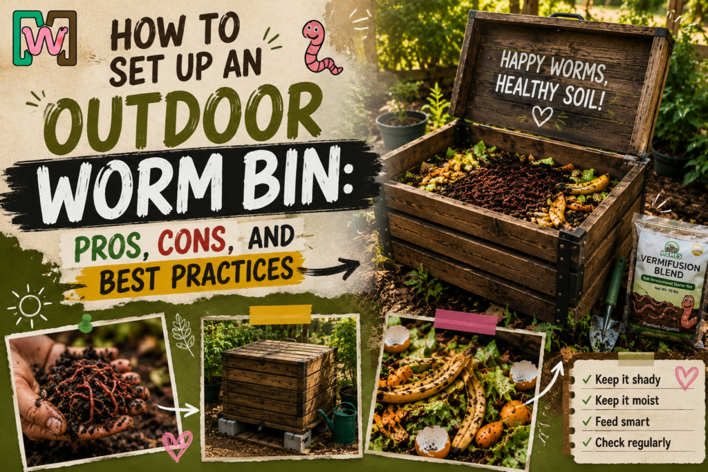 How to Set Up an Outdoor Worm Bin Pros, Cons, and Best Practices
